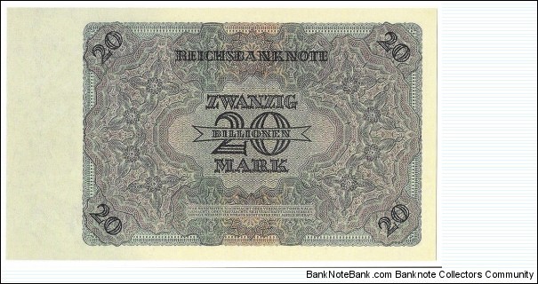 Banknote from Germany year 1924