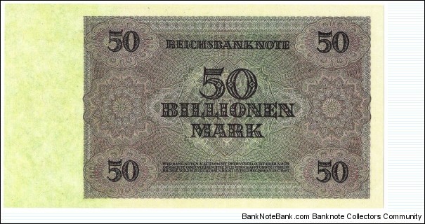 Banknote from Germany year 1924