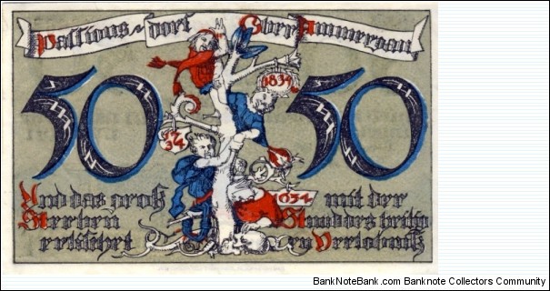 Banknote from Germany year 1921