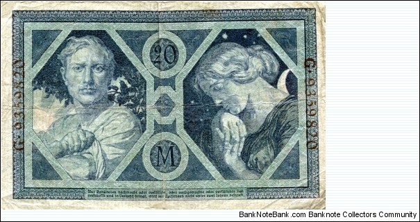 Banknote from Germany year 1915