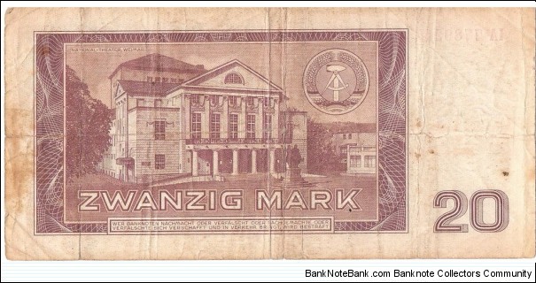 Banknote from Germany year 1964