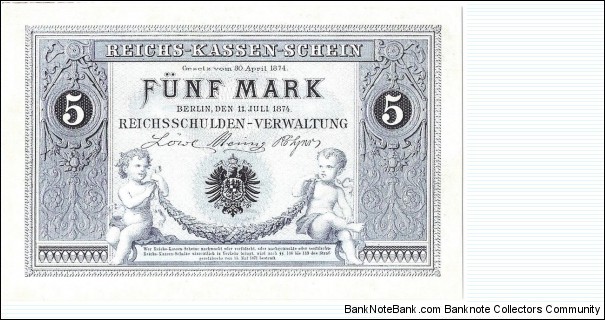 5 Mark(Modern Reprint) Banknote
