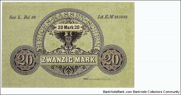 Banknote from Germany year 1874