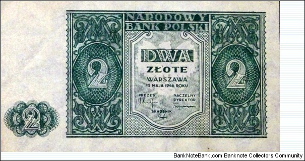 2 Złote Banknote