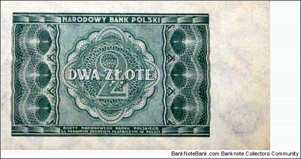 Banknote from Poland year 1946