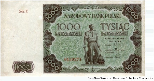 1000 Złotych Banknote