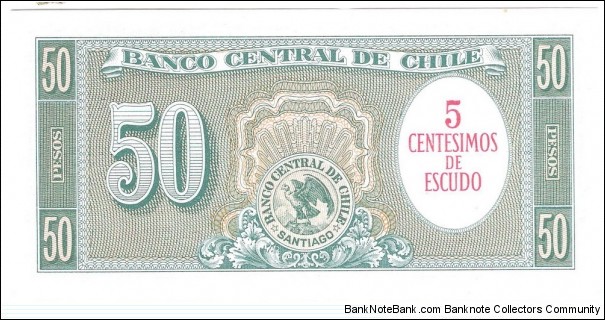 Banknote from Chile year 1960