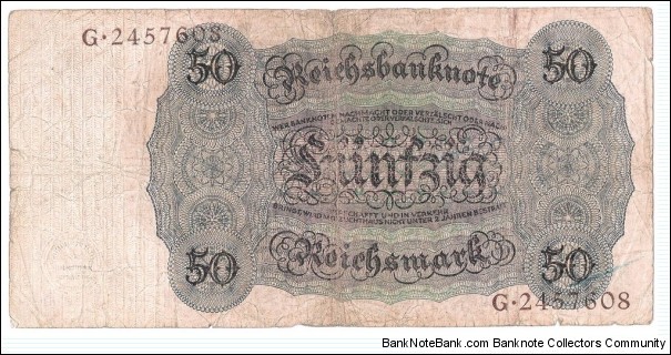 Banknote from Germany year 1924