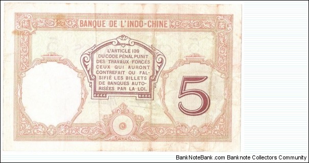 Banknote from French Polynesia year 1926