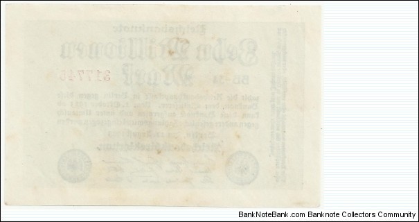 Banknote from Germany year 1923