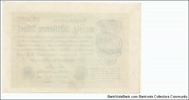 Banknote from Germany year 1923