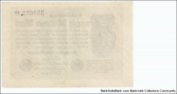 Banknote from Germany year 1923