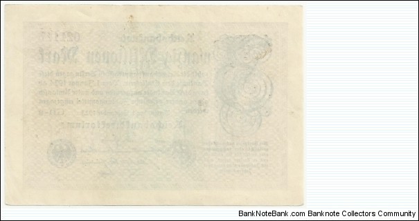 Banknote from Germany year 1923