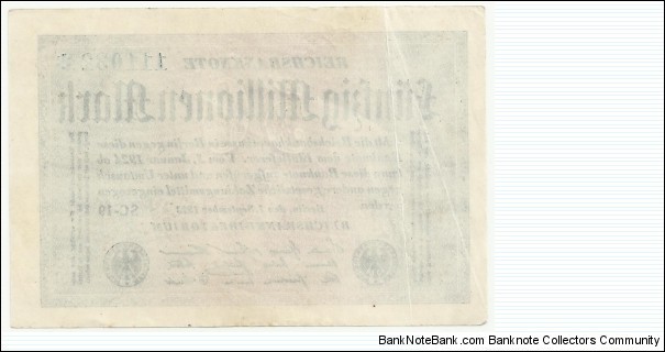 Banknote from Germany year 1923