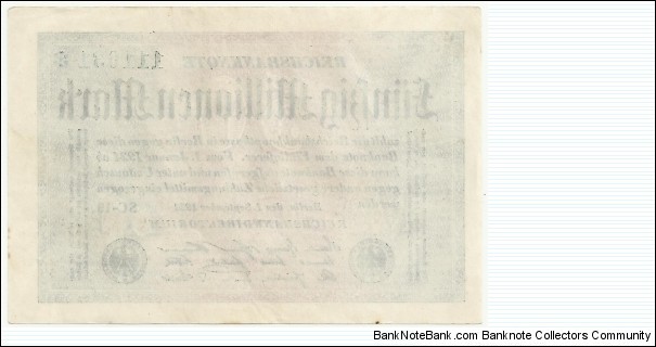 Banknote from Germany year 1923