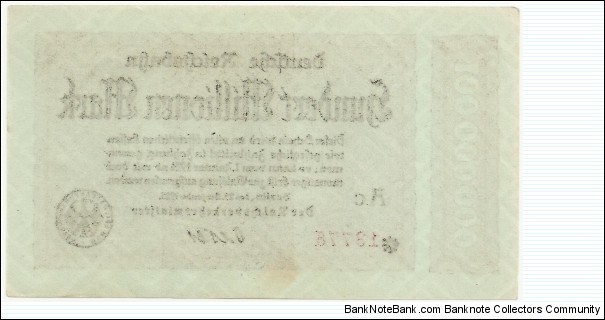 Banknote from Germany year 1923