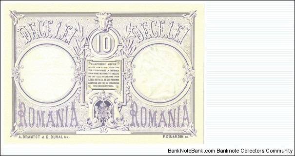 Banknote from Romania year 1877