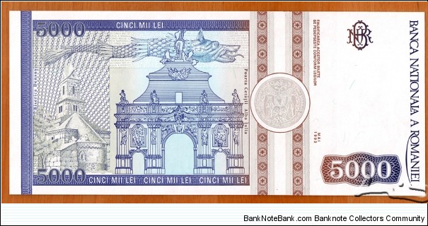 Banknote from Romania year 1993