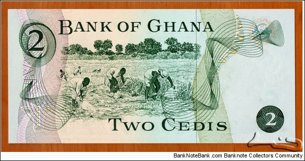 Banknote from Ghana year 1977