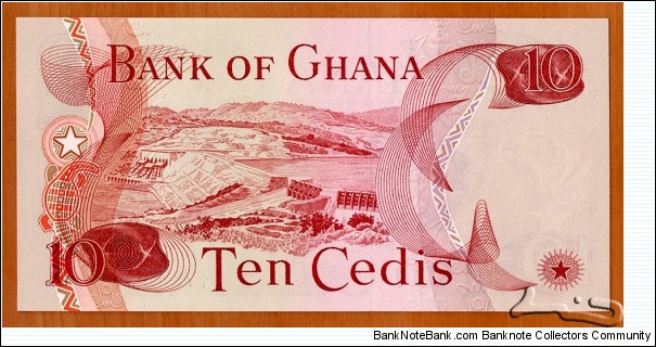 Banknote from Ghana year 1977