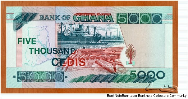 Banknote from Ghana year 2006