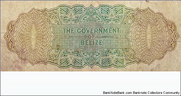 Banknote from Belize year 1974