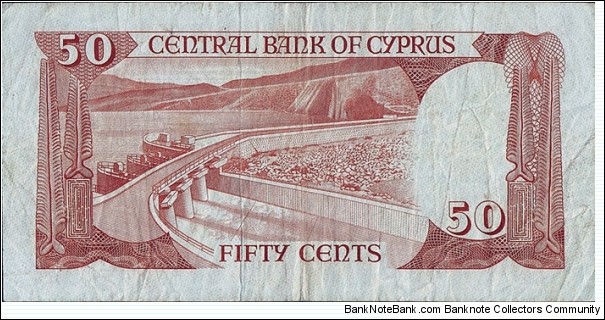 Banknote from Cyprus year 1984