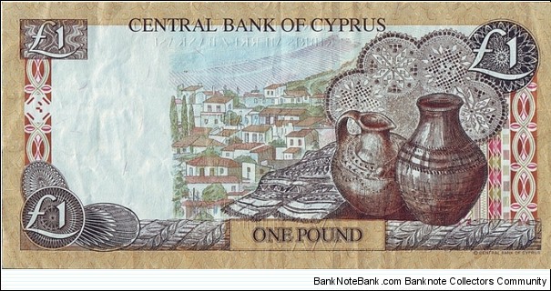 Banknote from Cyprus year 2001