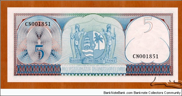 Banknote from Suriname year 1963