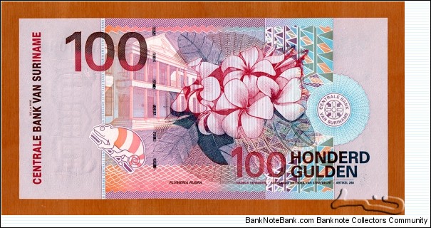 Banknote from Suriname year 2000