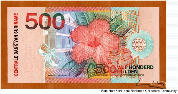 Banknote from Suriname year 2000