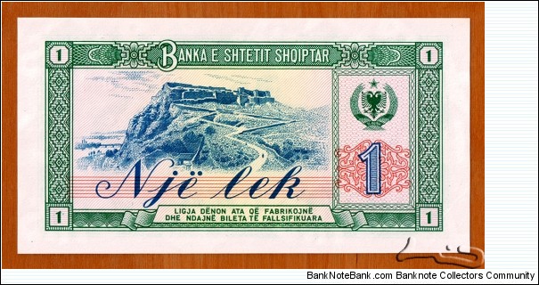 Banknote from Albania year 1976