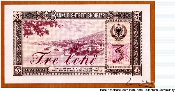 Banknote from Albania year 1976