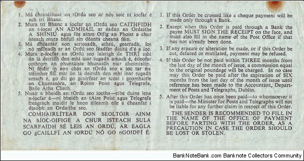 Banknote from Ireland year 1981