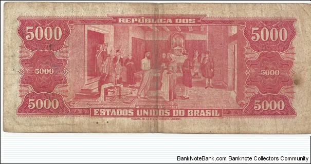 Banknote from Brazil year 1953