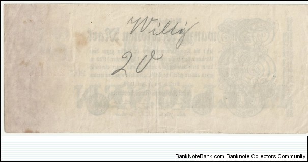 Banknote from Germany year 1923