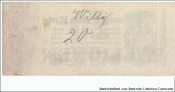 Banknote from Germany year 1923