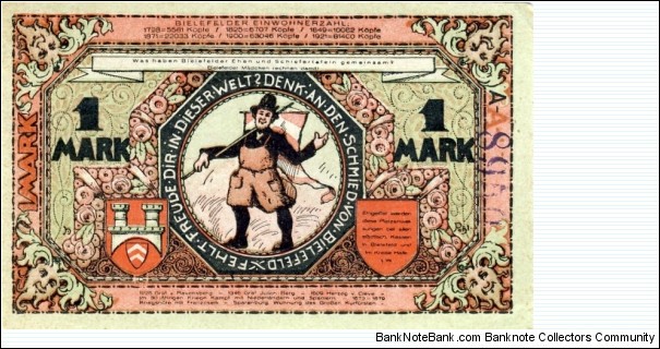 Banknote from Germany year 1921