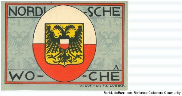 Notgeld

Lubeck Nordische Woche Mustershau

A Banknote