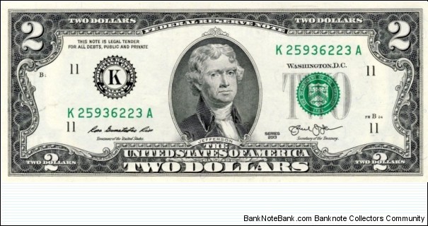 $2 Banknote