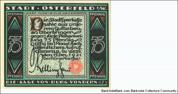 Banknote from Germany year 1921