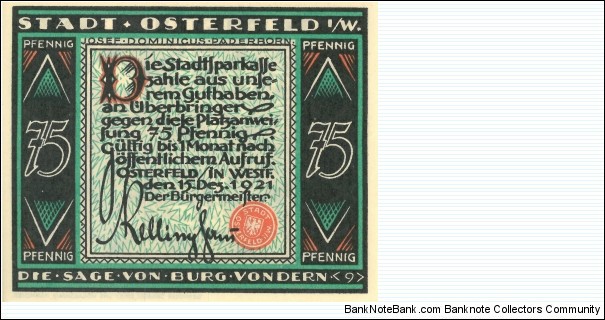 Banknote from Germany year 1921