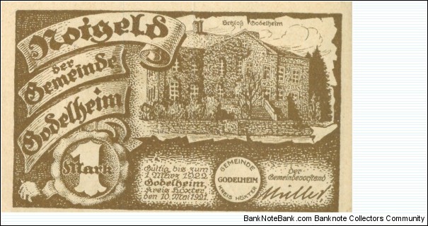 Banknote from Germany year 1921