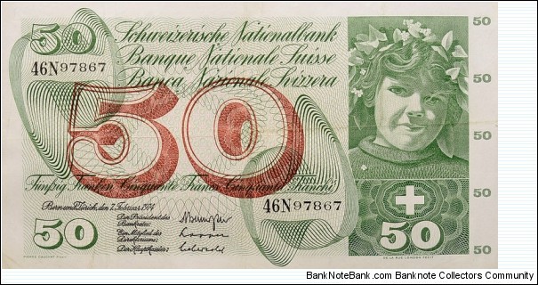 50 Francs (De La Rue - London) Banknote