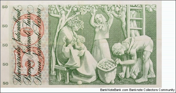 Banknote from Switzerland year 1974