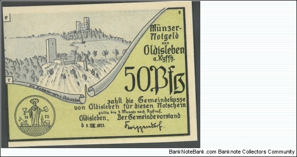 Banknote from Germany year 1921