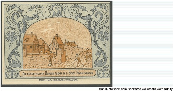 Notegeld
Oldisleben
The defeated farmers flee into the city of Frankenhausen (6) Banknote