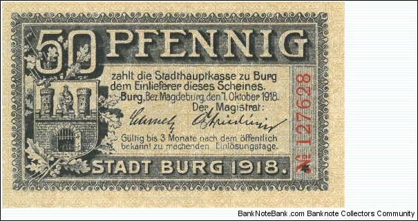 Notgeld
Burg Banknote