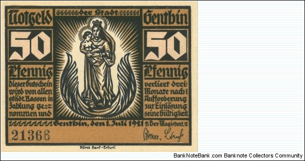 Banknote from Germany year 1921