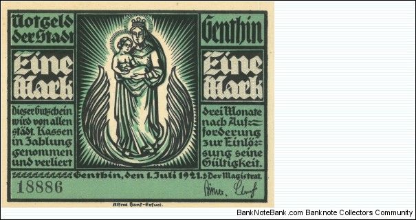 Banknote from Germany year 1921